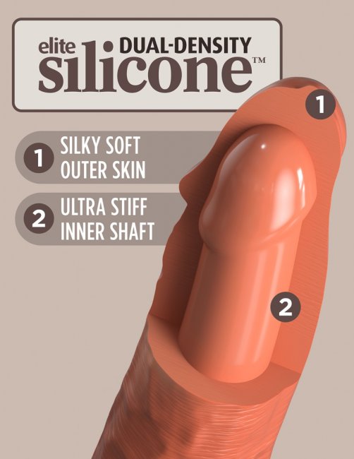 7“ Dual Density Silicone Cock