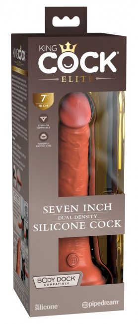 7“ Dual Density Silicone Cock