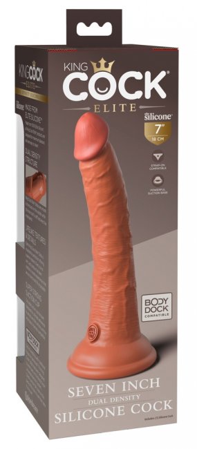 7“ Dual Density Silicone Cock