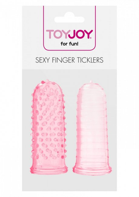 Sexy Finger Ticklers - Rosa fingersleeves med textur