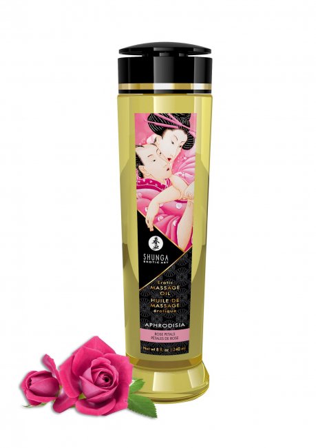 Erotic Massage Oil Rose Petals