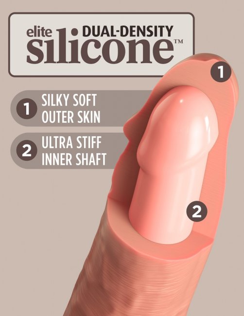 9 Dual Density Silicone Cock