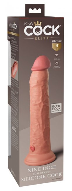 9 Dual Density Silicone Cock