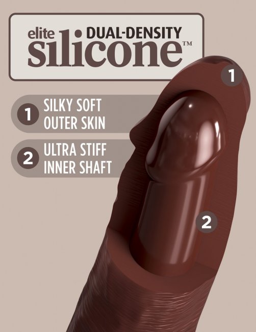 9 Vibrating + Dual Density Silicone Cock with Remote