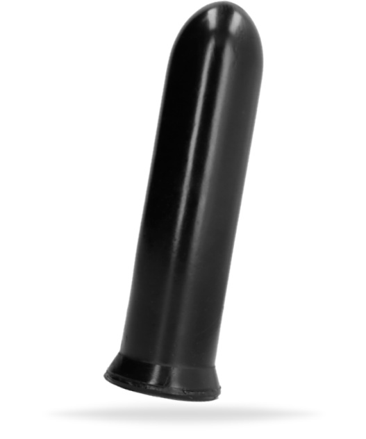 Svart analplugg tillverkad av högkvalitativ PVC. Enkel att använda. Kompatibel med alla glidmedel. Rak form med bred bas.