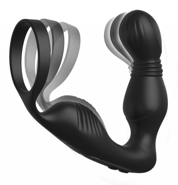 Ass-Gasm Pro P-Spot Milker - svart vibrerande prostata vibrator