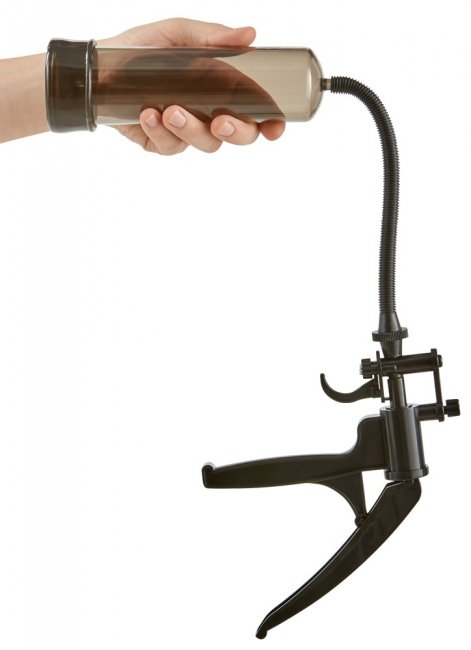 Penispump med ergonomiskt handtag. Flexibel öppning. Enkel att använda. Högkvalitativa material. Lite längre cylinder.