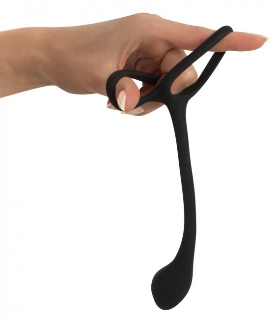 Black Velvets Cock, Ball Ring & Plug