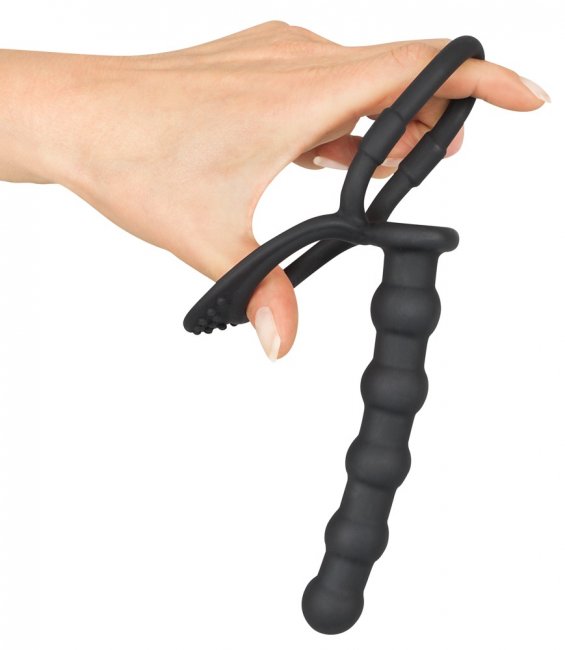 Black Velvets Cock & Ball Ring