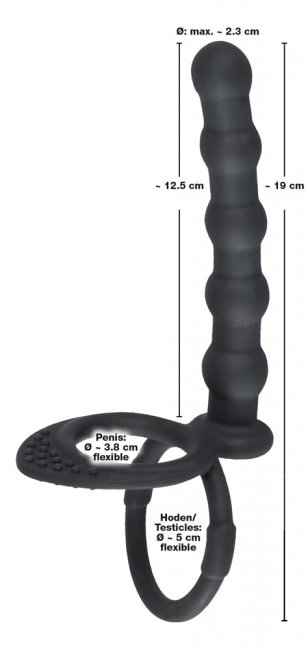 Black Velvets Cock & Ball Ring