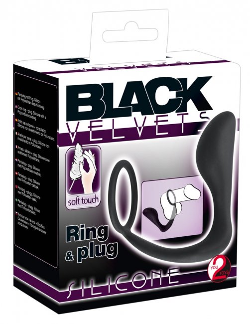 Black Velvets Silicone Ring & Plug