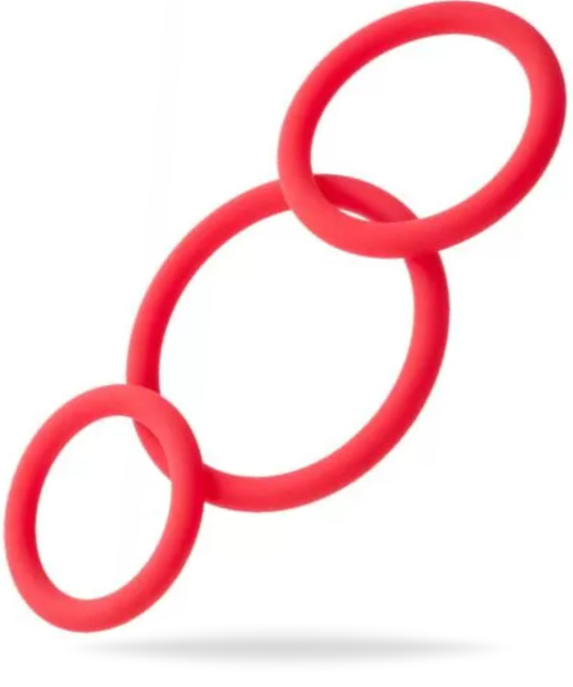 Black&Red Penis Ring Set