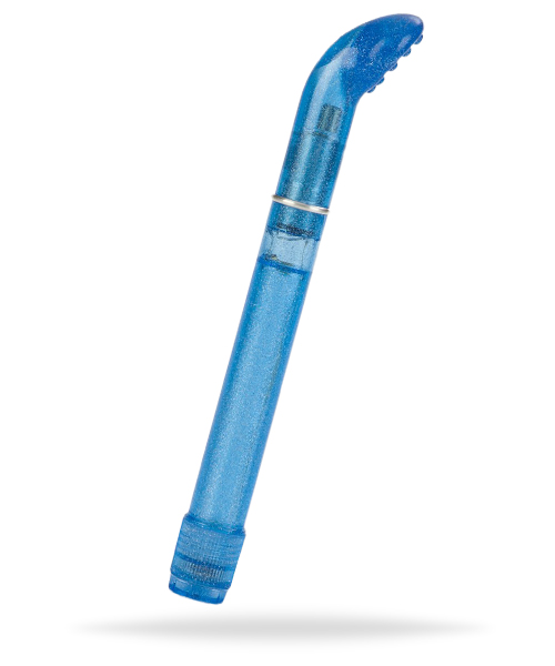 Blå klitorisvibrator och g-punktsvibrator