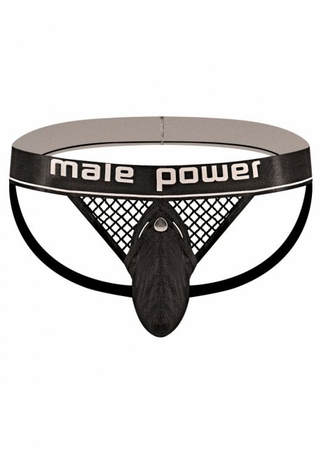 Svarta kalsonger tillverkad av ett skönt material. Bekväm passform. Sexig nät design. Öppen baktill. Elastisk penisring.