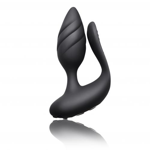 Uppladdningsbar vibrator tillverkad för par. Mjuk silikon, vattentät, uppladdningsbar, fjärrstyrd och med 10 olika funktioner