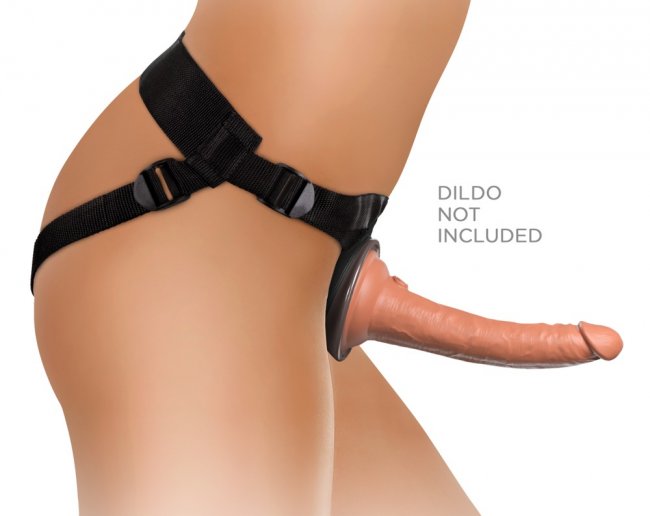 Mycket bekväm harness med supermjuk vaddering. Enkel att använda. Justerbara band. För dildos med sugkopp. Perfekt position.