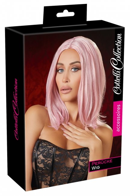 Cottelli Short Pink Wig