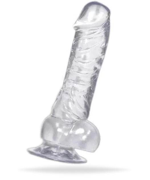 Crystal Clear Dong with suction-base