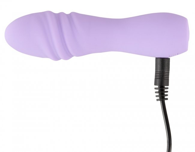Uppladdningsbar vibrator tillverkad av högkvalitativ silikon. 10 djupa vibrationer. Flexibelt skaft. Helt vattentät. Enkel.