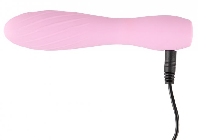 Uppladdningsbar vibrator tillverkad av högkvalitativ silikon. 10 djupa vibrationer. Flexibelt skaft. Helt vattentät. Enkel.