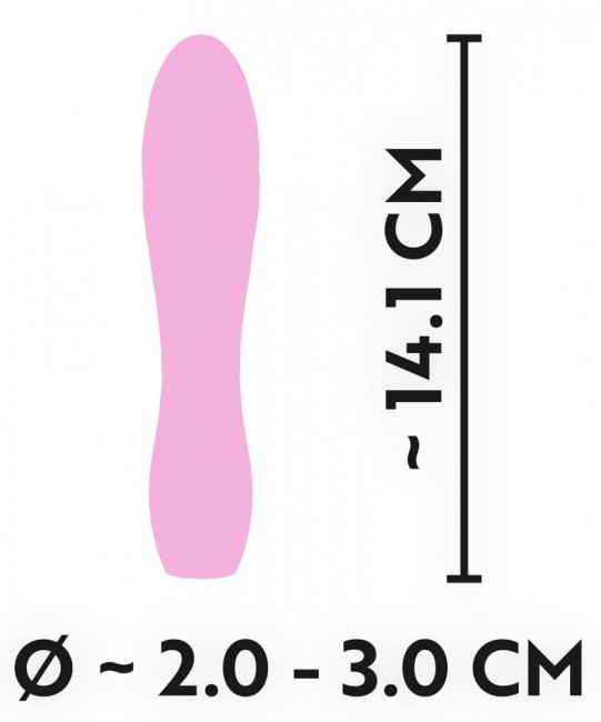 Uppladdningsbar vibrator tillverkad av högkvalitativ silikon. 10 djupa vibrationer. Flexibelt skaft. Helt vattentät. Enkel.