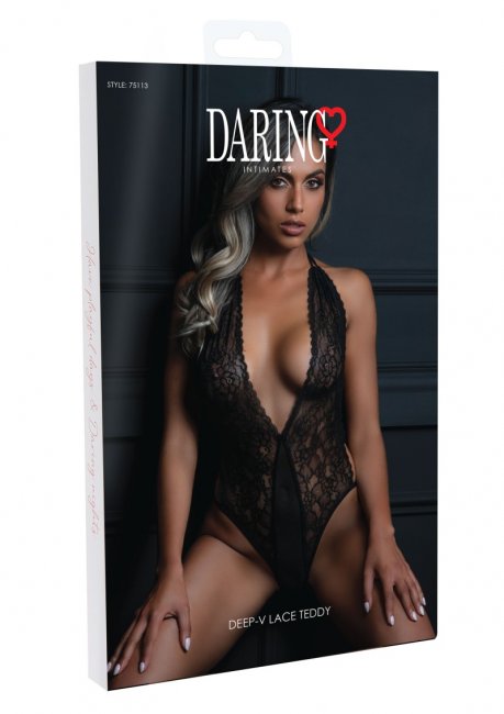 Deep-V Lace Teddy