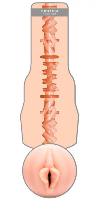 Realistisk lösvagina från Fleshlight. Diskret och avtagbart fodral. Hudliknande material. Kopia av porrskådisen Vina sky.
