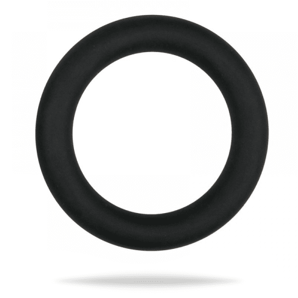 Flexibel svart penisring i silikon