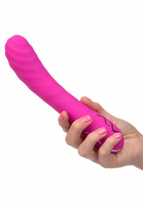 Uppladdningsbar vibrator tillverkad av supermjuk silikon. 7 vibrationer och 4 uppblås hastigheter. Stark motor.