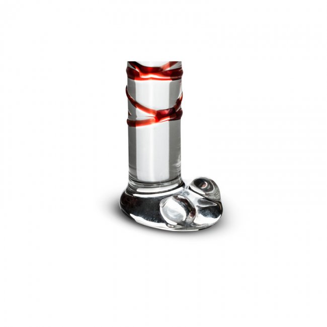 Dildo tillverkad av slitstark glas. Med en stimulerande och vacker design. Temperatur känslig. Enkel att använda.