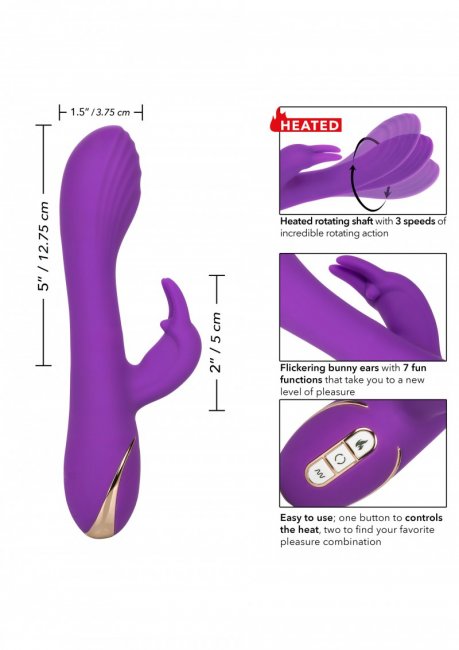 Heated Rotating G Rabbit uppladdningsbar vibrator