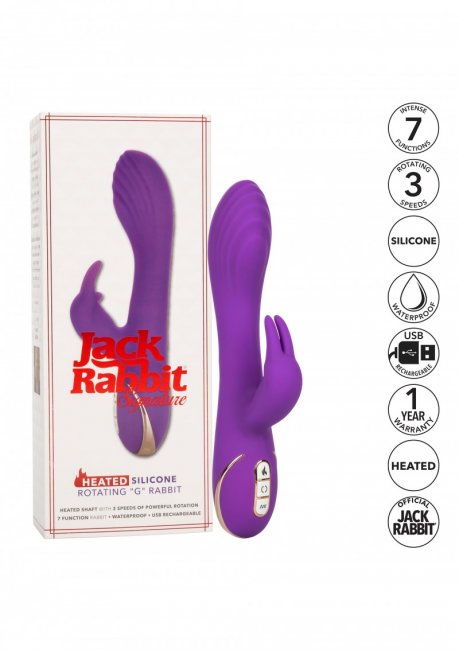 Heated Rotating G Rabbit uppladdningsbar vibrator