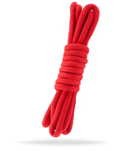 Hidden Desires Bondage Rope 3m Red