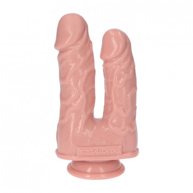 Caino and Abele Double Dildo - Beige