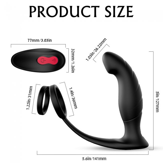 Vibrator and phallic ring Yell
