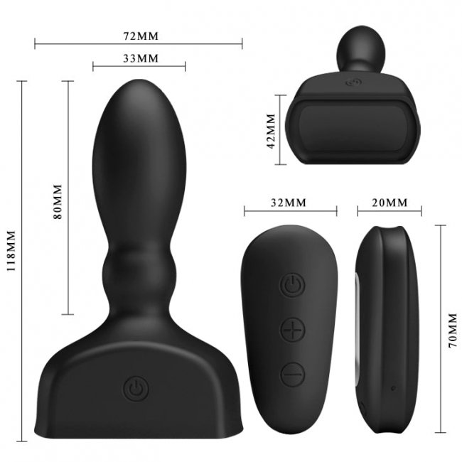 Anal Vibrator Inflatable Pulse