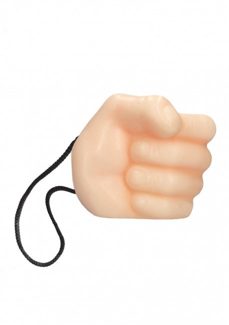 Ihålig tvål formad som en hand. Enkel att använda samtidigt som du rengör händerna. Svart snöra ingår. Rolig skämt present.