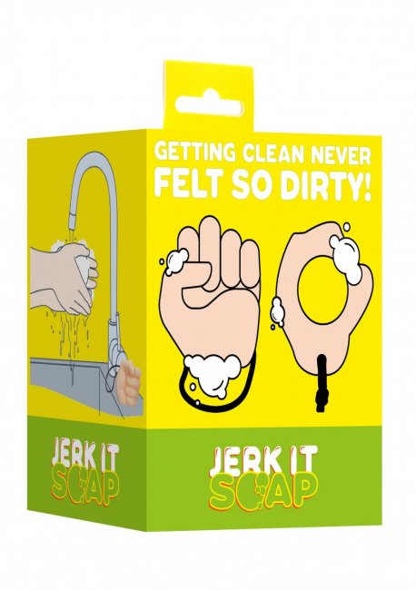 Ihålig tvål formad som en hand. Enkel att använda samtidigt som du rengör händerna. Svart snöra ingår. Rolig skämt present.