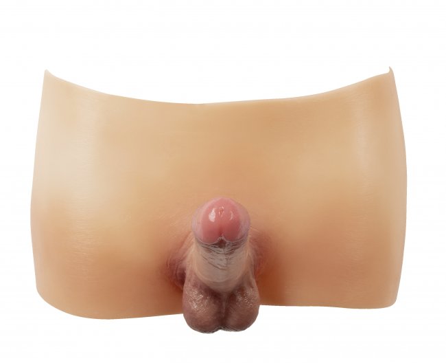 Ultra Realistic Penis Pantsc - Super realistisk Strap-On helt i silikon, framifrån