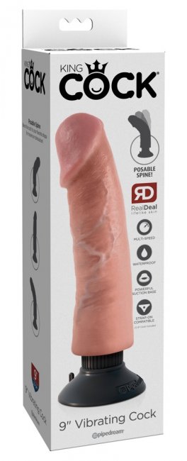 King Cock 9" Vibrating Cock
