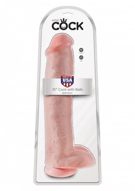 King Cock 15 Inch With Balls - Stor dildo