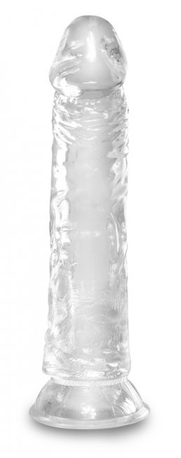 Realistisk dildo tillverkad av högkvalitativ TPE. Enkel att använda. Transparent. Verklighetstrogna vener och ollon.