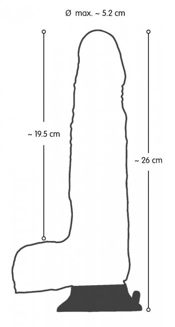 Realistisk dildo tillverkad av högkvalitativ TPE. Fjärrstyrd. 3 roterande hastigheter. 5 olika vibrationer. Enkel att använda
