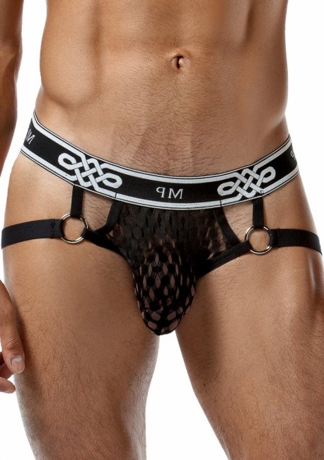 Svarta kalsonger tillverkad av ett skönt material. Bekväm passform. Sexig nät design. Öppen baktill. Elastiska och mjuka band.