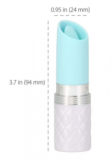 Pillow Talk Lusty - ljusblå läppstiftsdesignad Minivibrator infobild