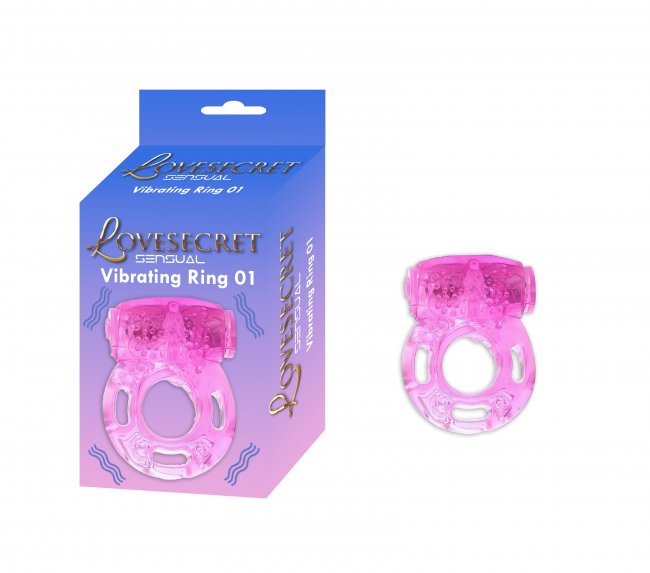 Lovesecret - Vibrerande rosa cockring