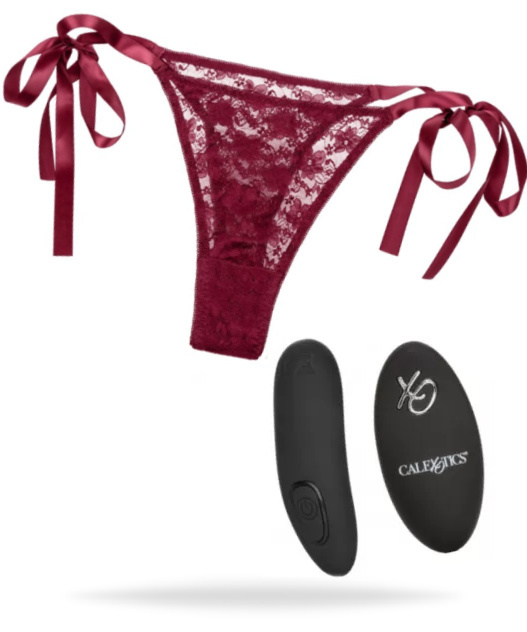 Remote Control Lace Thong Set