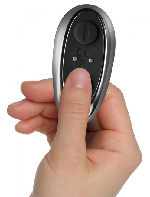 Uppladdningsbar prostata/perineum vibrator med ringar. 2 motorer. 10 vibrationer. Flexibel. Vattentät. Silikon. Fjärrkontroll