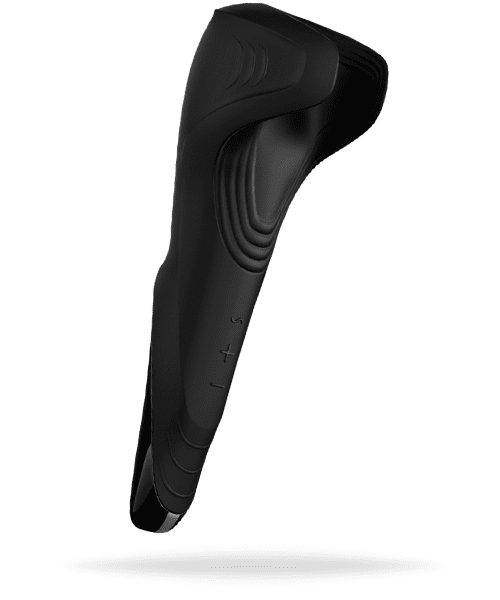 Satisfyer men wand - Svart wand vibrator för män