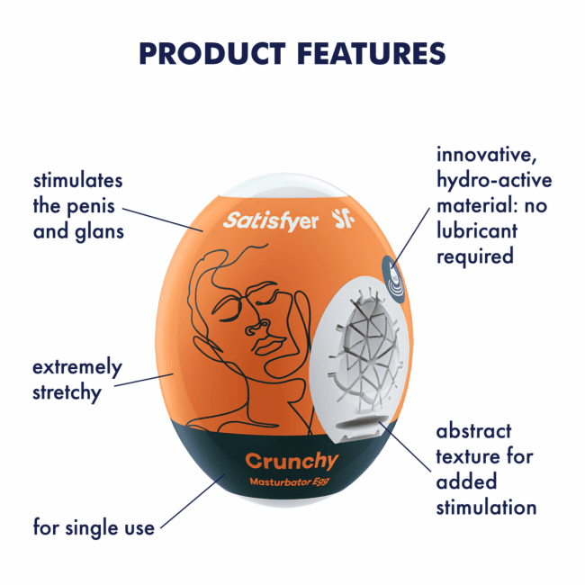 Satisfyer Masturbator Egg Crunchy